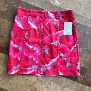 Free People Modern Femme Skirt Flamingo Flame 6